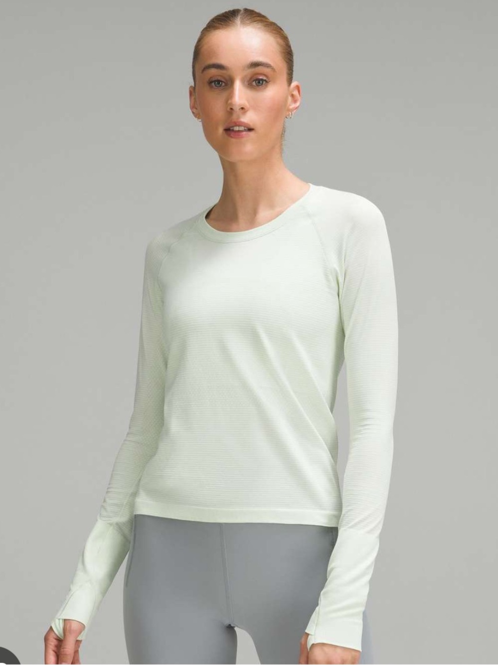 Lululemon Swiftly Tech Long-Sleeve Shirt 2.0 *Race Length Kohlrabi Green size 2